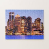 Uitzicht van het financiële district van het centr legpuzzel (Horizontaal)