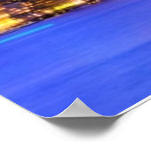 Uitzicht van het financiële district van het centr poster (Hoek)