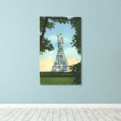 Uitzicht van het Forefathers Monument # 2 Canvas Afdruk (Insitu (Houten vloer))