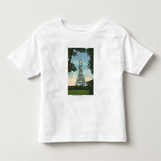 Uitzicht van het Forefathers Monument # 2 Kinder Shirts (Voorkant)