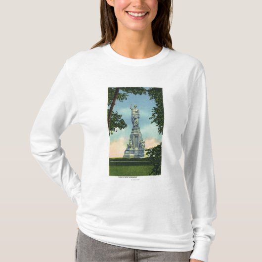 Uitzicht van het Forefathers Monument # 2 T-shirt (Voorkant)