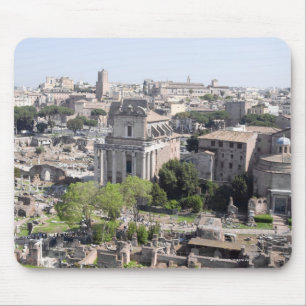 Uitzicht van het Forum van Rome voor de Faeröer Muismat