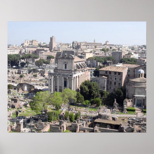 Uitzicht van het Forum van Rome voor de Faeröer Poster (Voorkant)