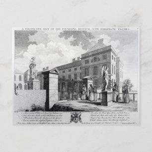 Uitzicht van het Foundling Hospital Briefkaart