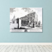 Uitzicht van het Foundling Hospital Canvas Afdruk (Insitu (Houten vloer))