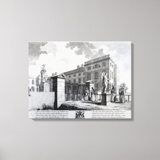 Uitzicht van het Foundling Hospital Canvas Afdruk (Voorkant)