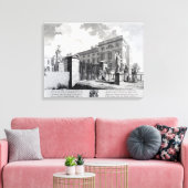 Uitzicht van het Foundling Hospital Canvas Afdruk (Insitu (Woonkamer))