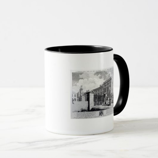 Uitzicht van het Foundling Hospital Mok (Voorkant rechts)