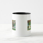 Uitzicht van het Franse monument, soldaten in Mok (Midden)