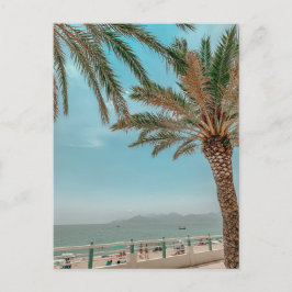 Uitzicht van het Franse Riviera in het Briefkaart 