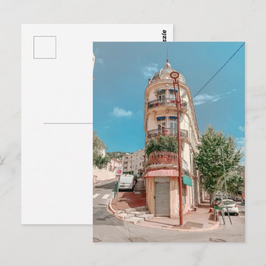 Uitzicht van het Franse Riviera in het Briefkaart  (Voorkant / Achterkant)