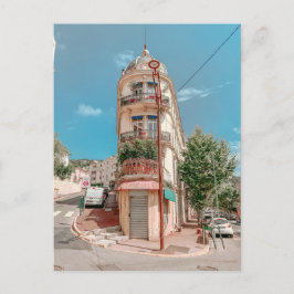 Uitzicht van het Franse Riviera in het Briefkaart 