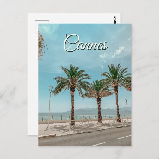 Uitzicht van het Franse Riviera in het Briefkaart (Voorkant / Achterkant)