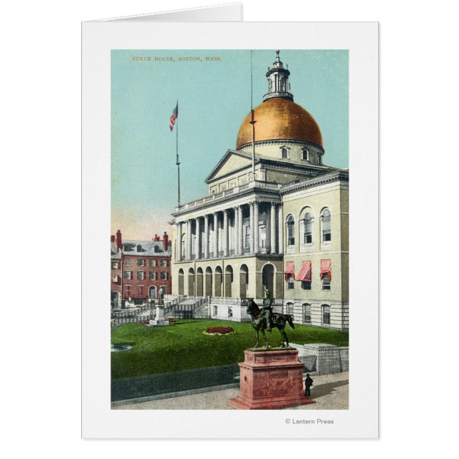 Uitzicht van het Front Lawn van het State House (Voorkant)