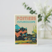 Uitzicht van het futuroscope-themapark Poitiers, F Briefkaart (Staand voorkant)
