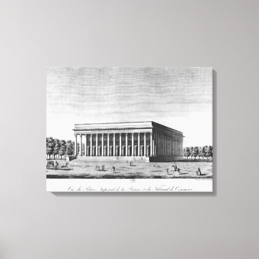 Uitzicht van het galerijpaleis canvas afdruk (Voorkant)
