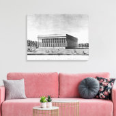 Uitzicht van het galerijpaleis canvas afdruk (Insitu (Woonkamer))
