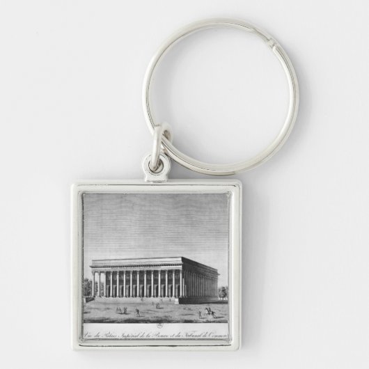 Uitzicht van het galerijpaleis sleutelhanger (Voorkant)