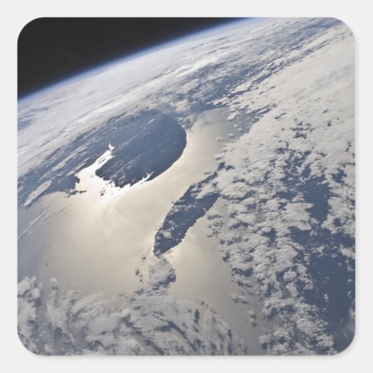 Uitzicht van het Gaspe-schiereiland Vierkante Sticker (Voorkant)