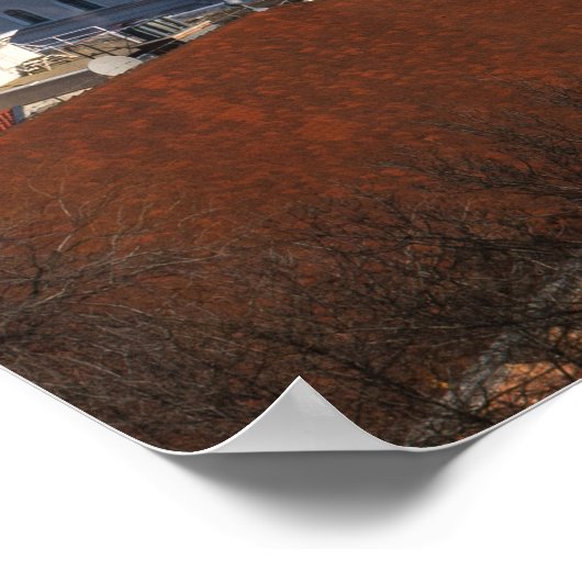 Uitzicht van het gebouw van het Hongaarse parlemen Poster (Hoek)