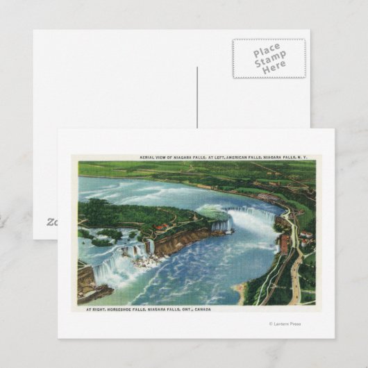 Uitzicht van het gehele Niagara-Herfst 2 Briefkaart (Voorkant / Achterkant)