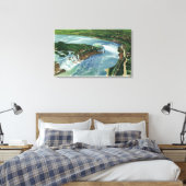 Uitzicht van het gehele Niagara-Herfst 2 Canvas Afdruk (Insitu (Slaapkamer))