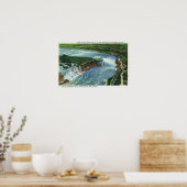Uitzicht van het gehele Niagara-Herfst 2 Poster (Keuken)