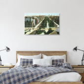 Uitzicht van het Gemenebest Canvas Afdruk (Insitu (Slaapkamer))
