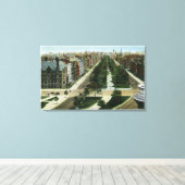 Uitzicht van het Gemenebest Canvas Afdruk (Insitu (Houten vloer))