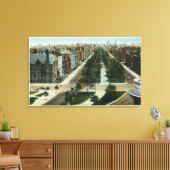 Uitzicht van het Gemenebest Canvas Afdruk (Insitu (Woonkamer))