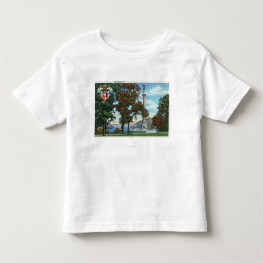 Uitzicht van het gevechtsmonument kinder shirts (Voorkant)