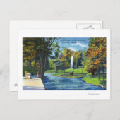 Uitzicht van het Geyser Park Briefkaart (Voorkant / Achterkant)