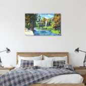 Uitzicht van het Geyser Park Canvas Afdruk (Insitu (Slaapkamer))