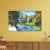 Uitzicht van het Geyser Park Canvas Afdruk (Insitu (Woonkamer))
