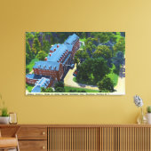 Uitzicht van het Gideon Putnam Hotel, Spa Canvas Afdruk (Insitu (Woonkamer))