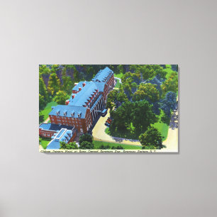 Uitzicht van het Gideon Putnam Hotel, Spa Canvas Afdruk