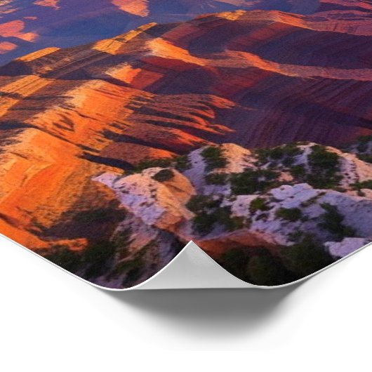 Uitzicht van het Grand Canyon Poster (Hoek)