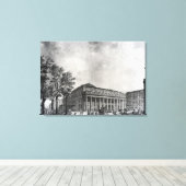 Uitzicht van het Grand Theater in Bordeaux Canvas Afdruk (Insitu (Houten vloer))