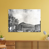 Uitzicht van het Grand Theater in Bordeaux Canvas Afdruk (Insitu (Woonkamer))