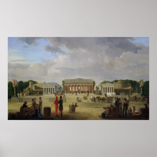 Uitzicht van het Grand Theater Poster (Voorkant)