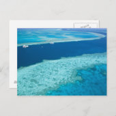 uitzicht van het Great Barrier Reef door de Briefkaart (Voorkant / Achterkant)
