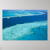 Uitzicht van het Great Barrier Reef door het Poster (Voorkant)