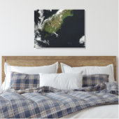 Uitzicht van het grootste deel van het eiland Nieu Canvas Afdruk (Insitu (Slaapkamer))