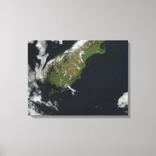Uitzicht van het grootste deel van het eiland Nieu Canvas Afdruk
