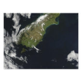 Uitzicht van het grootste deel van het eiland Nieu Foto Afdruk (Voorkant)