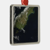 Uitzicht van het grootste deel van het eiland Nieu Metalen Ornament (Rechts)