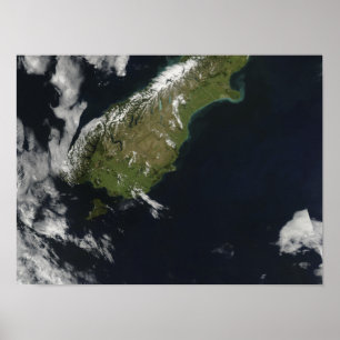 Uitzicht van het grootste deel van het eiland Nieu Poster