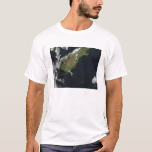 Uitzicht van het grootste deel van het eiland Nieu T-shirt