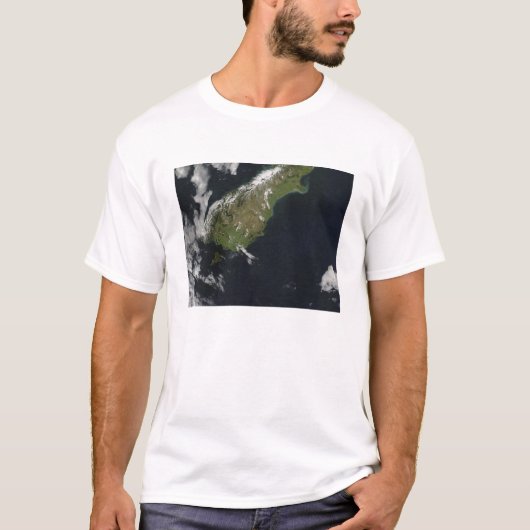 Uitzicht van het grootste deel van het eiland Nieu T-shirt (Voorkant)