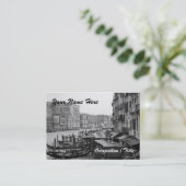 Uitzicht van het Grote Kanaal Visitekaartje (Staand voorkant)